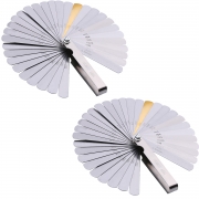 Hotop 2 Pack 32 Blades Stainless Steel Feeler Gauge Dual Marked Metric and Imperial Gap Measuring Tool