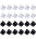 Hotop 24 Pieces Mini Hair Clips Plastic Hair Claws Pins Clamps for Girls and Women (Black and Clear)