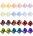 Hotop 24 Pieces Mini Hair Clips Plastic Hair Claws Pins Clamps for Girls and Women (Multicolor)