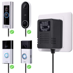 Hotop 24 Volt Transformer for Ring Doorbell Power Supply UL Certified Power Adapter 5.9ft Cable Compatible with Ring Doorbell Ring Pro Nest Hello Doorbell Transformer Charger